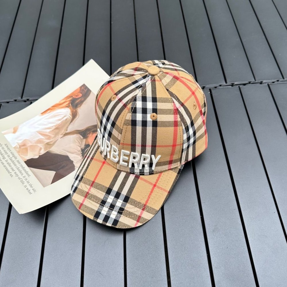 2023 BURBERRY Burberry's new simple fashion baseball Cap